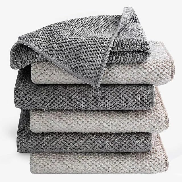 6Pack Barista Towels Barista Microfiber Cloths 12"x12"