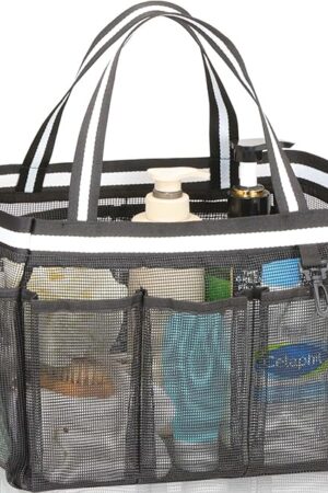 XL Black Mesh Shower Caddy