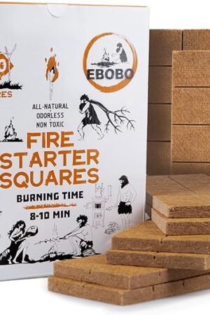 240 pcs Fire Starter Cubes – Natural Wax-Based, Odorless & Non-Toxic – Quick Ignition for BBQ Grill, Fireplace, Wood Stove, Fire Pit & Camping – Easy, Mess-Free Lighting