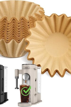 Disposable Coffee Paper Filters for Ninja Pod & Grounds Specialty Single-Serve Coffee Maker, 150 Pcs Coffee Filter Compatible with Ninja PB051 PB041 Coffee Maker