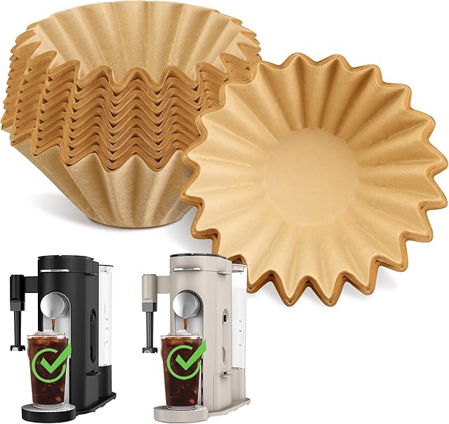 Disposable Coffee Paper Filters for Ninja Pod & Grounds Specialty Single-Serve Coffee Maker, 150 Pcs Coffee Filter Compatible with Ninja PB051 PB041 Coffee Maker