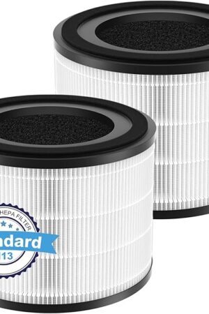 2 Pack AP-S0610L Replacement Filter Compatible with MOOK-A AP-S0610L Air Pur-ifier, Fit for MOOK-A Air Filter Replacement, 3-Stage Filtration System for MOOK-A H13 Filter Replacement