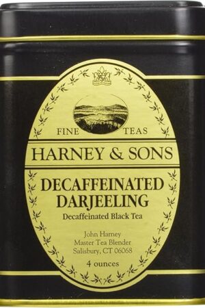 Decaffeinated Darjeeling, Loose tea 4 ounces in a tin by Harney & Sons