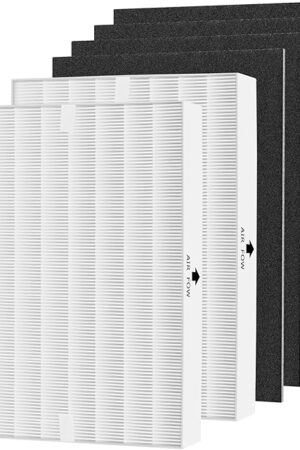 APPLIANCEMATES Airmega AP-1512HH Air Filter Replacement for Coway Airmega AP-1512HH Mighty and 200M Air Purifiers 2 True HEPA and 4 Carbon Pre-filters AP-1512hh/ap-1518r