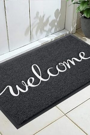 Door mat Outdoor Indoor Rectangular 30" x 17.5" Black