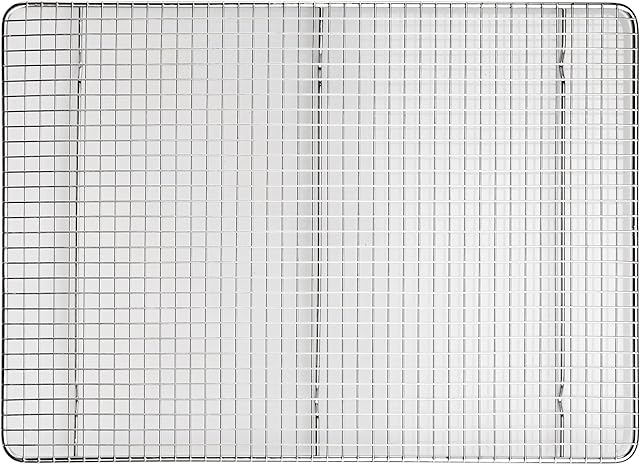 Winco Wire Sheet Pan Grate/Cooling Rack, Chrome Plated, 2/3 Size / 14" x 20"