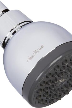 Aqua Elegante 3 Inch High Pressure Shower Head - Best Pressure Boosting, Wall Mount, Bathroom Showerhead For Low Flow Showers, 2.5 GPM - Chrome