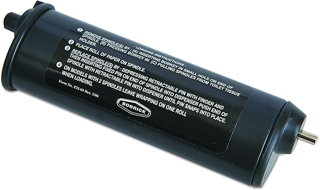 Bobrick Theft Resistant Spindle for ClassicSeries Toilet Tissue Dispensers, Black