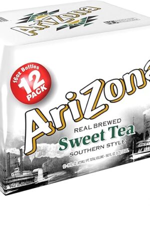 AriZona Sweet Tea - Southern Style Premium Brewed Tea, 16 Fl Oz (Pack of 12)