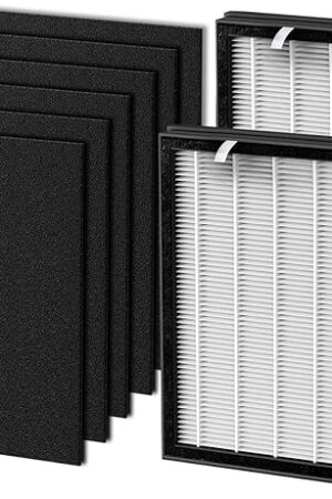 2 Pack T554 Air Purifier Replacement Filter and 4 Washable Pre-Filters for T554 Air Purifier, Original Version