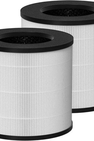 Air 14 True HEPA Replacement Filter, Compatible with MA Air Cleaner Purifier - 3-in-1 True HEPA and Activated Carbon Filter, 2 Pack