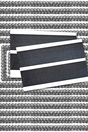 Wood Stove Door Gasket Rope, High Temperature Seal Replacement kit for Fireplace, Oven, Pellet Stove, Central Boiler (1/4" x 98" Rope)