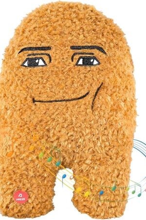 The Plush Toy,9.8 in Singing Cotton Eye Joe Plush Funny Chicken Nugget Pillow Toys for Fans-Meme Plush