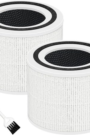 Core P350 Pet Care Replacement Filter for LEVOIT Core P350 Air Purifier, Funmit 3-in-1 New Fine Non-Woven Fabric Pre, H13 True HEPA, Activated Carbon Filter with ARC Formula, Core P350-RF, 2 Pack
