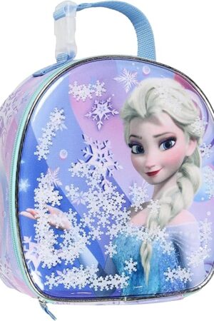 Disney Frozen Lunch Box Elsa And Anna 2-Sided Design Insulated Lunch Bag Tote