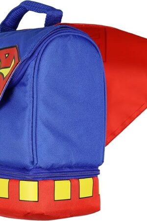 DC Comics Superman Lunch Box Dual Compartment Insulated Food Container Bag