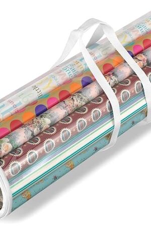 Whitmor Gift Wrap Organizer Zippered Storage