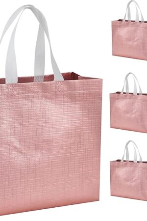 6 Pcs Reusable Large Gift Bags with Handles for Party Wedding