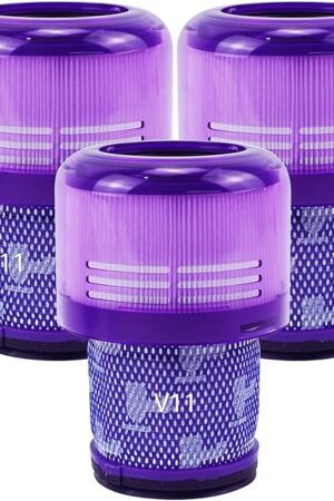 Vacuum Filters Replacement Parts for V11 Animal V11 Complete V11 Extra V15 Detect V15s Detect Submarine Vacuums Cleaner, Compare to Part 970013-02 (V11-3PCS)