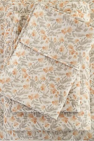 Viviland Queen Sheet Set Microfiber Sheets Deep Pocket Non-Slip Bed Sheets
