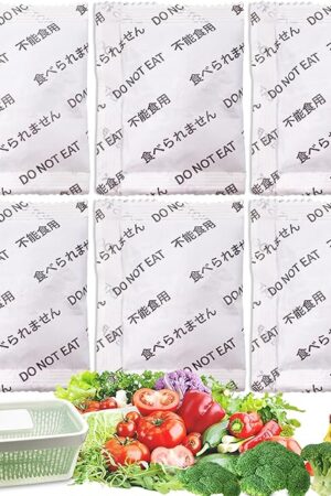 6 Pack Produce Saver Refills Kit for OXO GreenSaver Produce Keepers and Crisper Inserts, Keep Fruits Veg Fresh, Also Compatible with Bluapple Produce Freshness Saver Balls and other Produce Savers