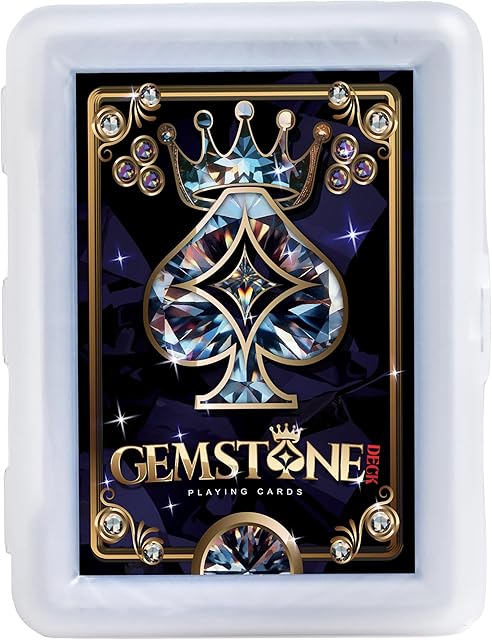 The Premium Waterproof Playing Cards, 100% Plastic Water Proof for Pool Beach Hot Tub Camping Travel Gift Set with 54 Cards 2 Jokers & Carrying Case