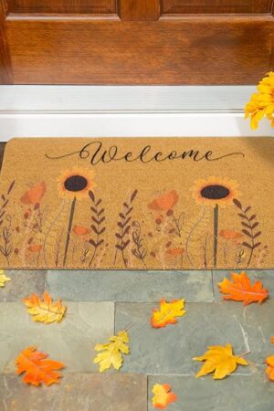Doormat Door Mat Natural Coir Front Door Outdoor Indoor Use 17" x 29"