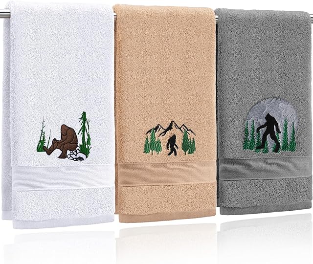 3 Pcs Hand Towels Bathroom Towels 100% Cotton 13.3 x 29.5''