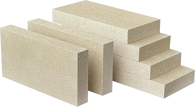 Woodstove Firebricks, Upgrade Fire Bricks Replacement for US Stove FBP6, Size 9" x 4-1/2" x 1-1/4", 6-Pack