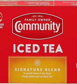 Community Coffee Signature Iced Tea, 144 Family Size Tea Bags, 24 Count Box (Pack of 6)