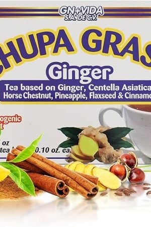 CHUPA Grass Ginger Tea with Gotu Kola & Cinnamon, 30 Tea Bags | New Improved Formula | 0.10 oz Each Bag | Tea Based | Te CHUPA Panza Jengibre