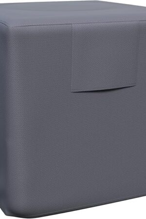 AKEfit Air Conditioner Cover for Outside, Heavy Duty Waterproof AC Defender with Durable Oxford Fabric, Veranda AC Protector (Grey, 34W x 34D x 30H)