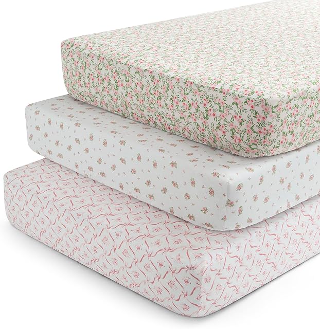 Delta Children Fitted Crib Sheets for Girls and Boys