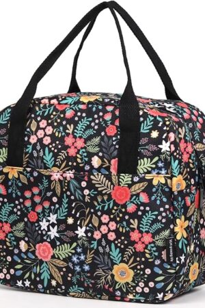VLM Lunch Bag,Lunch Box for Women Men,Reusable Insulated Lunch Tote,Small Leakproof Cute Lunch Cooler with High Capacity for Work,Picnic,Camping