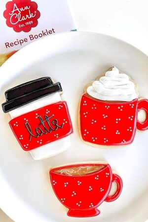 Coffee/Tea Cup Cookie Cutters 3-Pc Set Made in the USA by Ann Clark, Coffee Mug, Latte Cup, Teacup