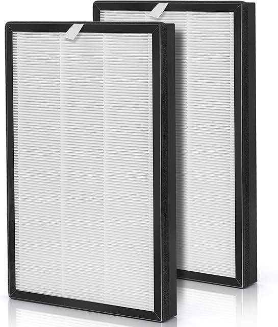 APH260 Replacement Compatible with APH260 and APH320 3-in-1 Filtration H13 True HEPA Air Cleaner for Large Room Pre-Filter Plus Efficiency Carbon, 2-Pack
