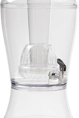 CreativeWare 3 Gallon Beverage Dispenser With Ice Cylinder And Fruit Infuser