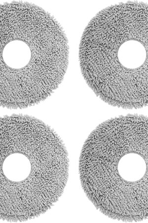 4 Pcs Replacement Mop Pads for iRobot Roomba Plus 405 Combo Robot/505 Combo Robot, for Dreame X40 Ultra Complete/L10s Pro Ultra Heat/X40 Master/L40 Ultra/L10s Ultra Gen 2 Robot Vacuum