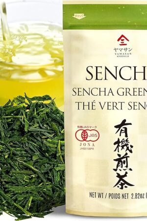 Chaganju Sencha Green Tea Loose Leaf, JAS Certified Organic, 80g Bag | Premium Quality | Traditional Processing | Japanese Tea from Uji, Kyoto