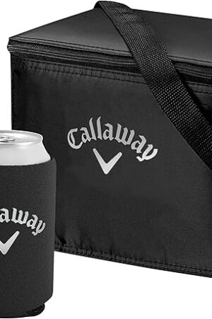 Callaway Soft Cooler Bag Gift Set with Magnetic Koozies, Black