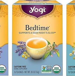 Yogi Tea Relaxation & Stress Relief Variety Pack - 3 Packs, 16 Bags | Honey Lavender Tea | Bedtime Tea | Comforting Chamomile | Relaxing Tea Sampler