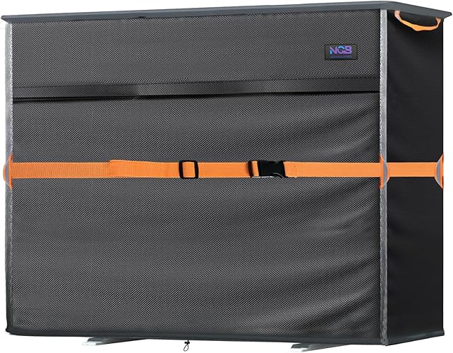 Split Mini Air Conditioner Cover for Outside Units,600D Waterproof Air Conditioner Mini Split Cover,Outdoor Rectangular Air Conditioner Covers for AC Units, Fits up to 29.1"L x 11.8"W x 21.7"H.