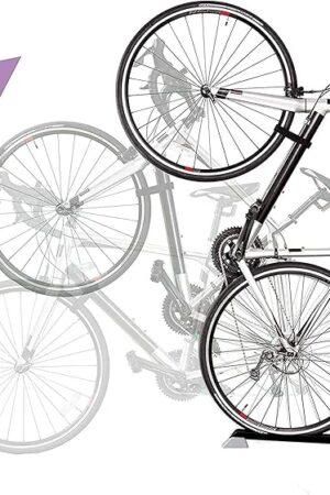 Bike Nook Bike Stand & Vertical Storage Rack - The Original Vertical Bicycle Floor Stand for Garage Storage, Indoor and Outdoor - Perfect Bike Accessories for Small Spaces with No Drilling