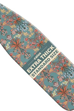 caius Easy Installation 15x54 Ironing Board Cover and Pad - Elastic Edge, Applicable Standard Size Iron Board Cover, Stain Resistant, Setup for Effortless Ironing Experience