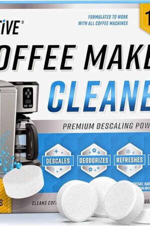 Coffee Machine Cleaner Descaler Tablets - 24 Count, Compatible With Nespresso, Keurig, Ninja, Delonghi, Miele, Coffee Maker Pot Descaling & Cleaning Tabs, Descale Drip Coffe And Espresso Machines