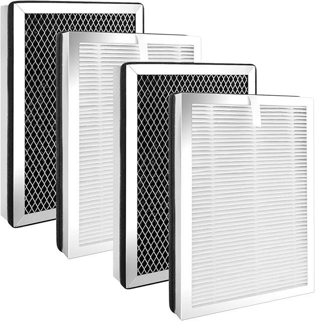 25 Replacement Filters Compatible with MA Air Puri-fier 25 Series B1/S1/W1, H13 True HEPA and Activated Carbon Filters, 3 in 1 Pre-Filters, 2 Set