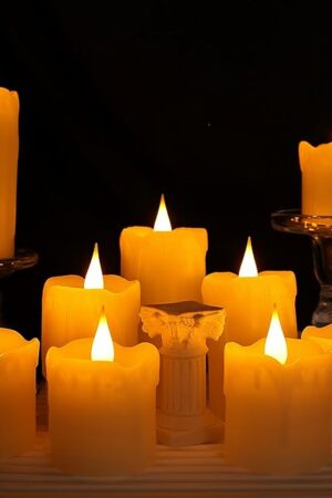 Da by Flameless Candle Battery Powered Candle Set of 9