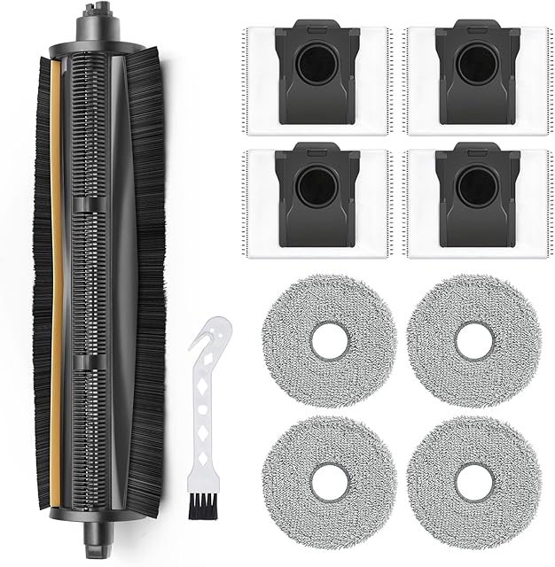 10Pcs TriCut-Brush for Dreame X40 Ultra/ X30 Ultra/ L30 Ultra/ L10s Ultra/ L20 Ultra/ L10s Pro Ultra/ L40 Ultra, for MOVA P10 Ultra/ P10 Pro Ultra/ P50 Pro Ultra Parts Accessories Kit