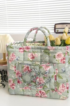 Beforeihand Boho Fabric Storage Baske, Beforeihand Boho Quilted Fabric Storage Basket, Parkeenn Basket, Floral Laundry Baskets, Large Capacity Collapsible Laundry Baskets with Handle (C)