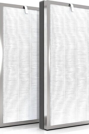 2-Pack Replacement Filter, Compatible with MA40 Air Purifier. EzLfGre 3-in-1 H13 True HEPA Filter, Compatible with Medify Air Air Purifier.